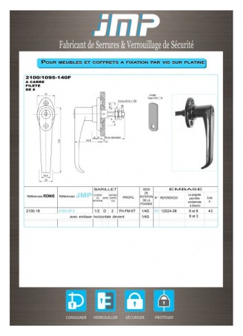 Griffe 2100-18 - Technischer Plan