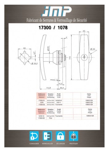 T Griffe 1078 - Technischer Plan