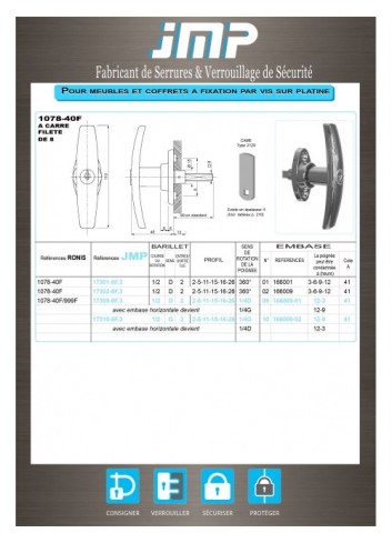 T Griffe 1078-40 - Technischer Plan