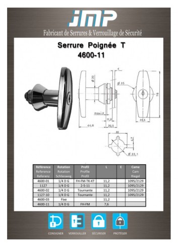 T Griffe 4600-11 - Technischer Plan