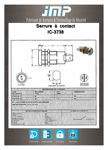 Kontaktsperre IC-3738 - Technischer Plan