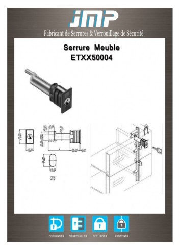 Mitnehmerschloss ETXX50004 - Technischer Plan