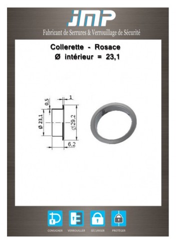 Rosette - Innen-Ø 23,1 - Technischer Plan