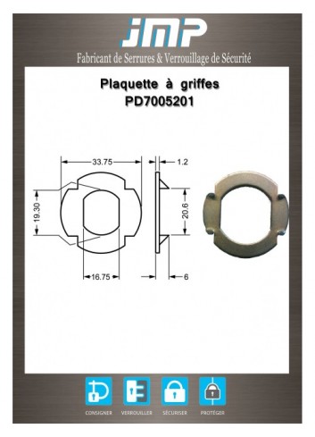 Scheibe PD7005201 - Technischer Plan