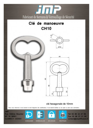 Schlüssel CH10 - Technischer Plan