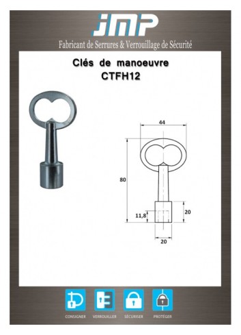 14mm weiblicher Dreiecksstahlschlüssel - Technischer Plan