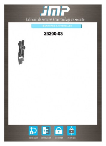 Spanverschlüsse 23200-03 - Technischer Plan