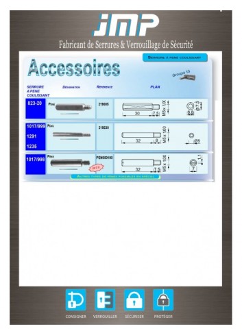 Schiebebolzenschloss Zubehör 219005 - Technischer Plan