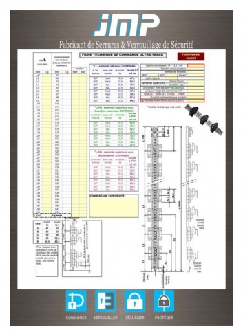 Ultra-Track-Auszugssperre - Technischer Plan