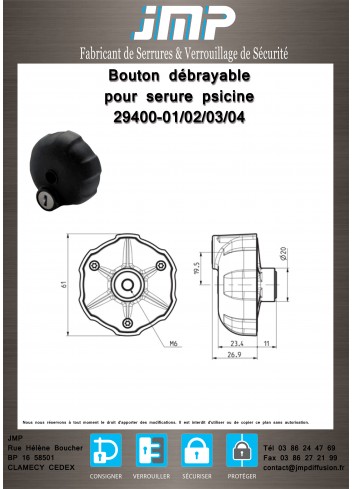 Swimming-Pool-Drehgriff 29400-01,02 - Technischer Plan