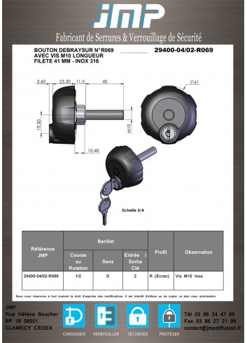 Swimming-Pool-Drehgriff 29400-04-02-R069  - Technischer Plan