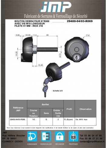 Swimming-Pool-Drehgriff 29400-04-03-R069 - Technischer Plan