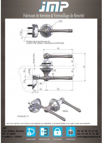 Griff für Kabine PG012 - Technischer Plan 2