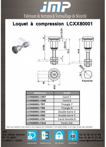 Kompressionsverriegelung LCXX80001 - Technischer Plan 1