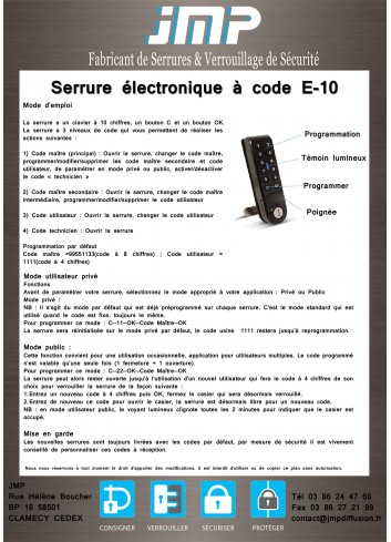 E-10 Codesperre - Technischer Plan 3