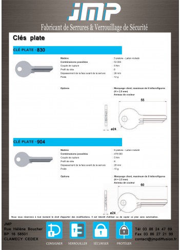 Sternschlüssel, flache Schlüssel und Spezialschlüssel für die Verriegelung - Technischer Plan 2