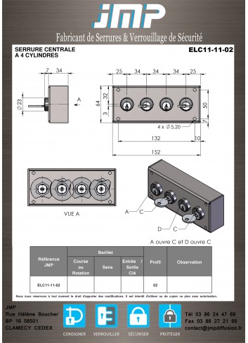 schlüssel transfersystem ELC11-11-02 - Technischer Plan