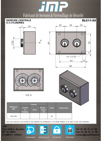 schlüssel transfersystem ELC11-02 - Technischer Plan