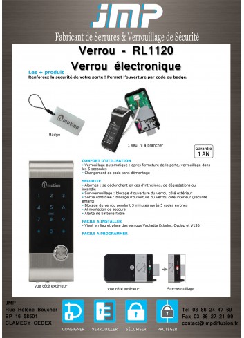 RL1120 Smart Lock - Technischer Plan 1