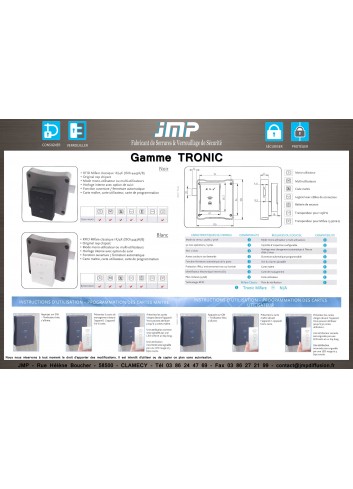 Elektronisches Schloss Tronic Mifare - Technischer Plan 2