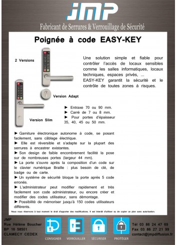 zahlencode EASY-KEY - Technischer Plan 1