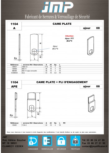 Riegel 1104 - Technischer Plan 1