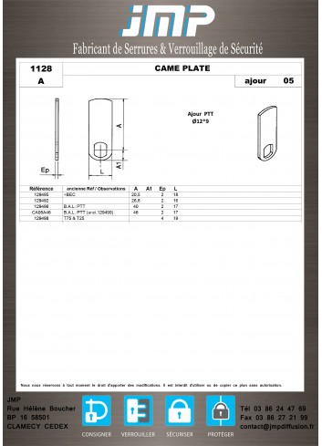 Riegel 1128 - Technischer Plan 1