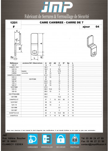 Riegel 1201 - Technischer Plan 2