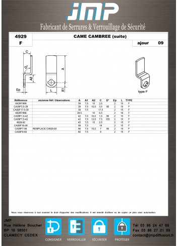 schließzunge 4929 - Technischer Plan 6