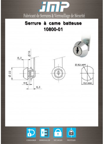 Hebelschlösser 10800-01 - Technischer Plan