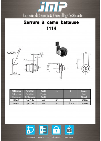 Hebelschlösser 1114 - Technischer Plan