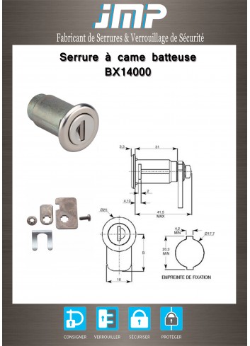 Hebelschlösser Renz BX14000 - Technischer Plan