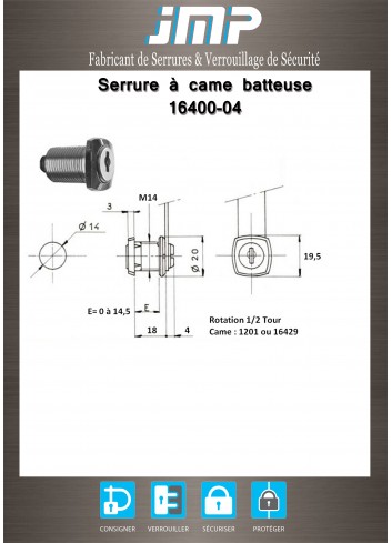 Hebelschlösser 16400-04 - Technischer Plan