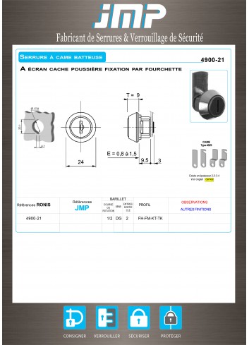 Hebelschlösser 4900-21 - Technischer Plan