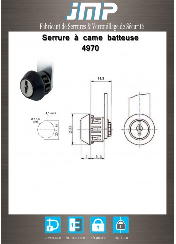 Hebelschlösser 4970 - Technischer Plan