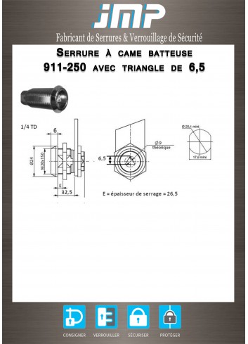 Hebelschlösser 911-250 - Technischer Plan