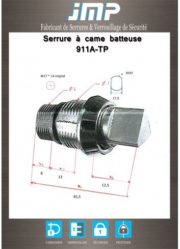 Hebelschlösser 911A-TP - Technischer Plan