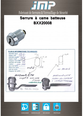 Hebelschlösser BXX20008 - Technischer Plan