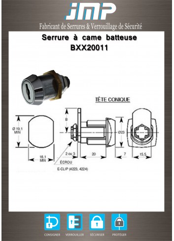 Hebelschlösser BXX20011 - Technischer Plan