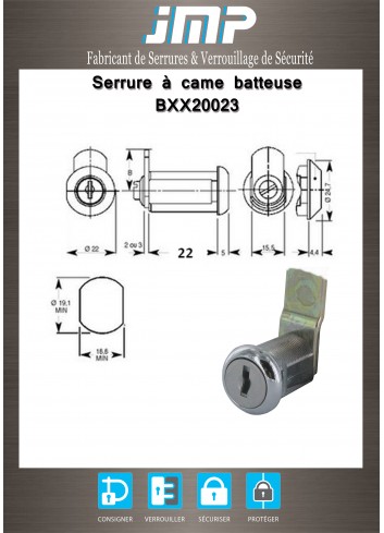 Hebelschlösser BXX20023 - Technischer Plan