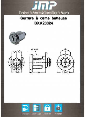 Hebelschlösser BXX20024 - Technischer Plan