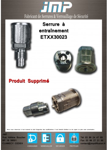 Mitnehmerschlösser ETXX30023 - Technischer Plan