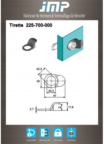 Griff 225-700-000 - Technischer Plan