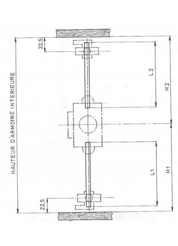 Drehstange AC32800-AC+TR für möbelkastenschloss 32800