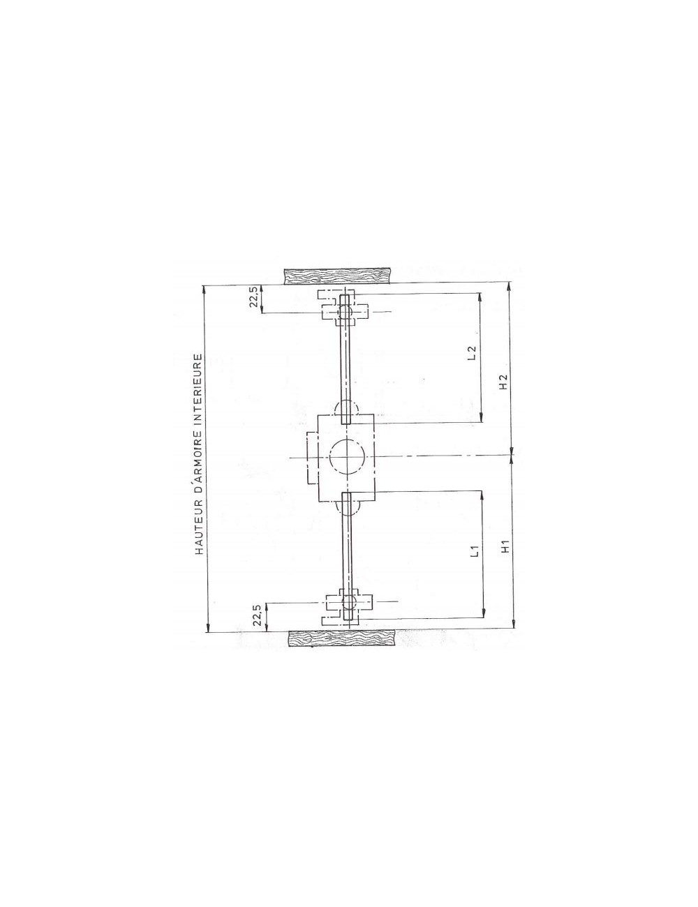 Drehstange AC32800-AC+TR für möbelkastenschloss 32800