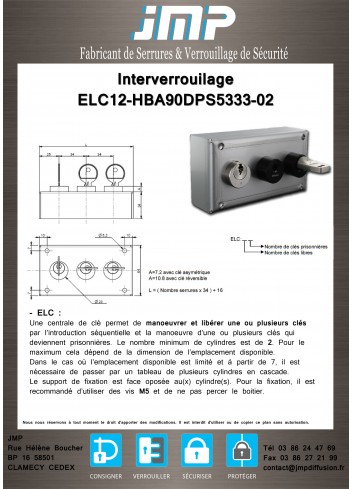 schlüssel transfersystem ELC12-HBA90DPS5333-02 - Technischer Plan