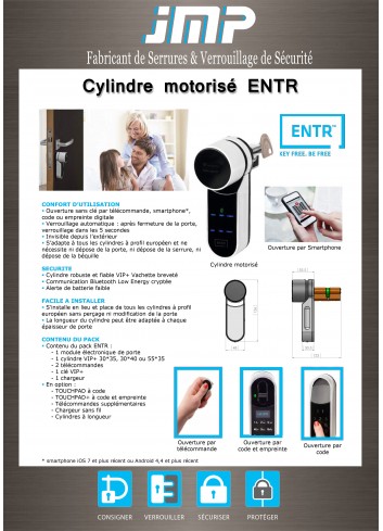 ENTR motorisiertes Zylinderschloss - Technischer Plan